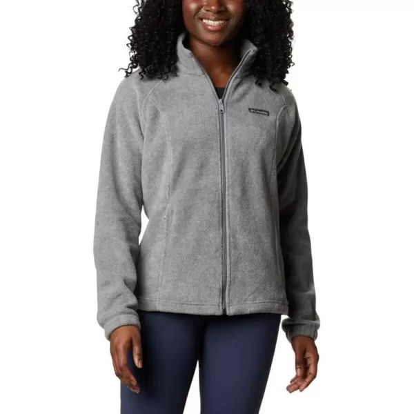 Columbia Womens Benton Springs Full ZipLight Grey Heather