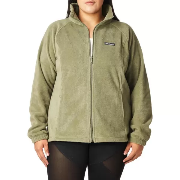 Columbia Womens Benton Springs Full ZipStone Green