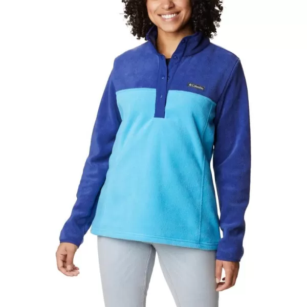 Columbia Womens Benton Springs Half Snap PulloverBlue ChillDark Sapphire