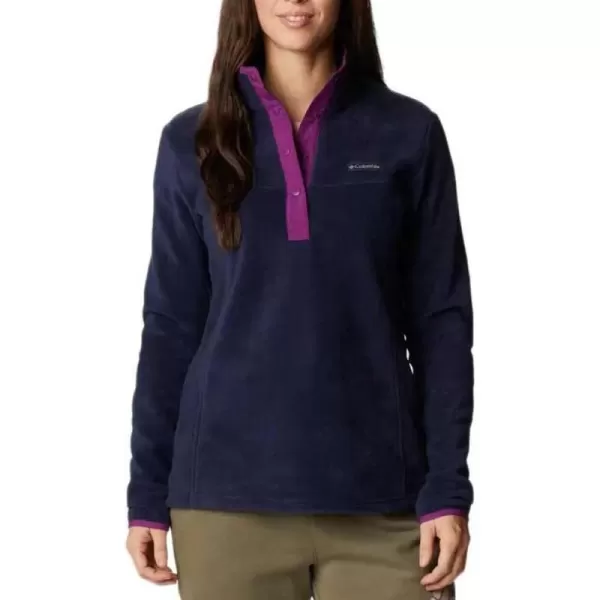 Columbia Womens Benton Springs Half Snap PulloverDark NocturnalPlum