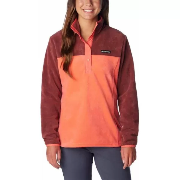 Columbia Womens Benton Springs Half Snap PulloverJuicySpice