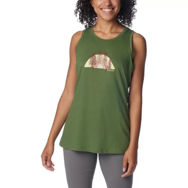 Columbia Womens Bluff Mesa TankCanteen HeatherHappier Outdoors