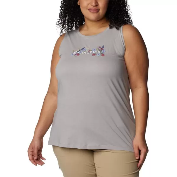 Columbia Womens Bluff Mesa TankColumbia Grey HeatherBranded Bouquet T