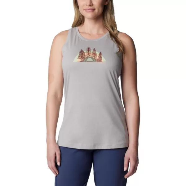 Columbia Womens Bluff Mesa TankColumbia Grey HeatherHappier Outdoors