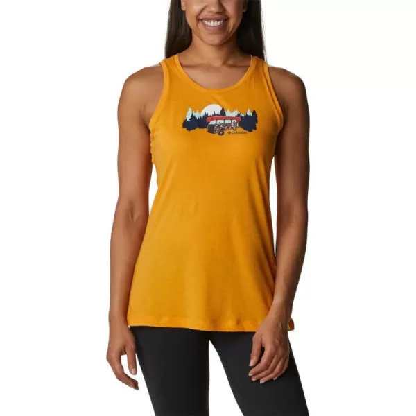 Columbia Womens Bluff Mesa TankMango HeatherVan Life 3