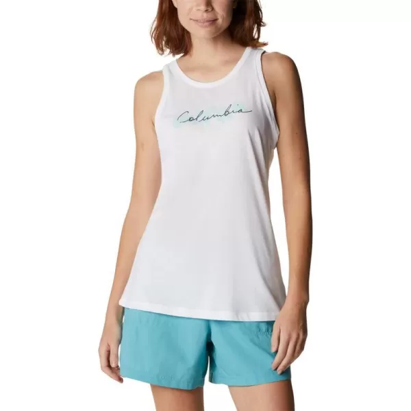 Columbia Womens Bluff Mesa TankWhiteBranded Lakeshore