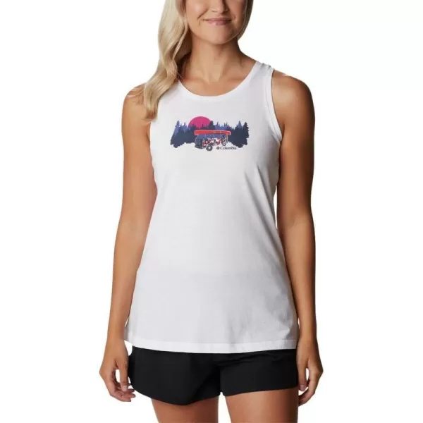 Columbia Womens Bluff Mesa TankWhiteVan Life 3