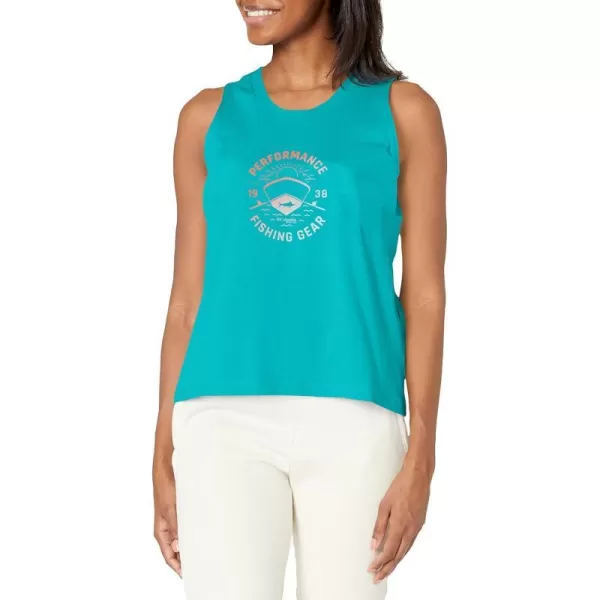 Columbia Womens Bramley Bay TankOcean TealFair Weather Fade Graphic