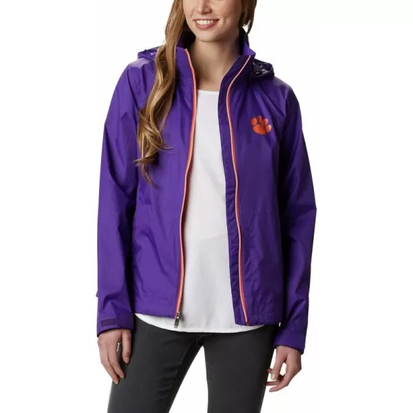 Columbia Womens CLG Switchback JacketClemson Tigers Cle  Vivid Purple