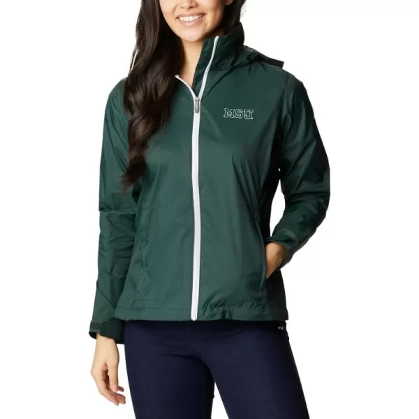 Columbia Womens CLG Switchback JacketMichigan State Spartans Ms  Spruce