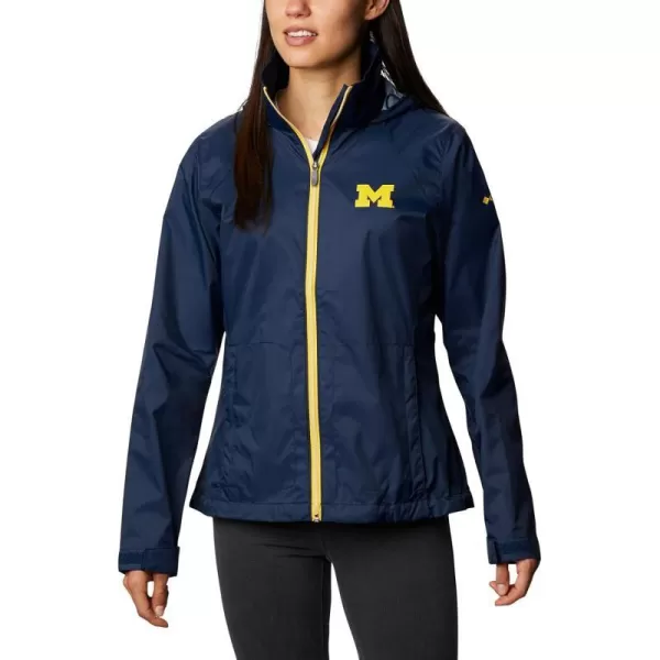 Columbia Womens CLG Switchback JacketMichigan Wolverines Um  Collegiate Navy