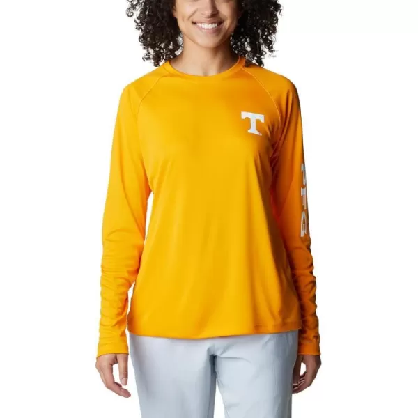 Columbia Womens CLG Tidal Tee Ls ShirtTennessee Volunteers Ut  Solarize White