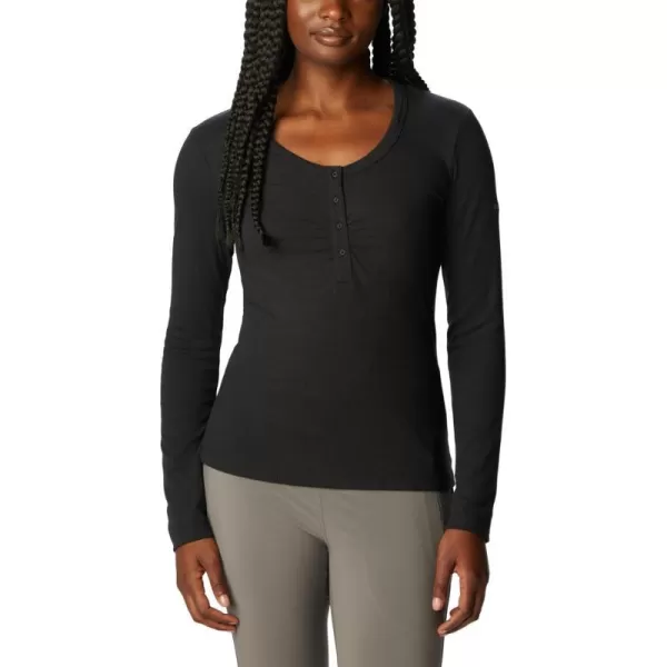 Columbia Womens Calico Basin Ribbed Long Sleeve ShirtBlack