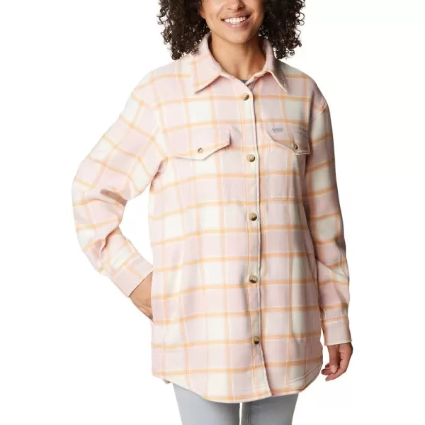 Columbia Womens Calico Basin Shirt JacketSunset Peach Buffalo Ombre