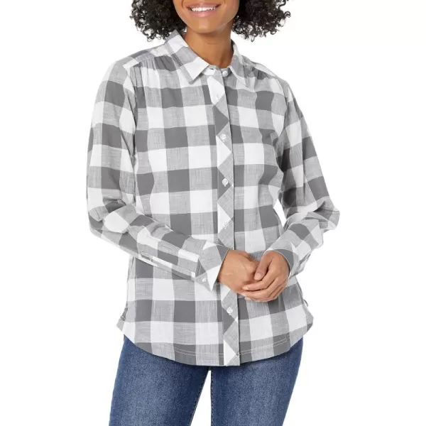 Columbia Womens Camp Henry Iii Long Sleeve ShirtCity GreyBuffalo Check