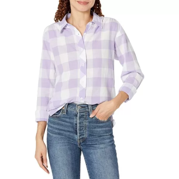 Columbia Womens Camp Henry Iii Long Sleeve ShirtFrosted PurpleBuffalo Check