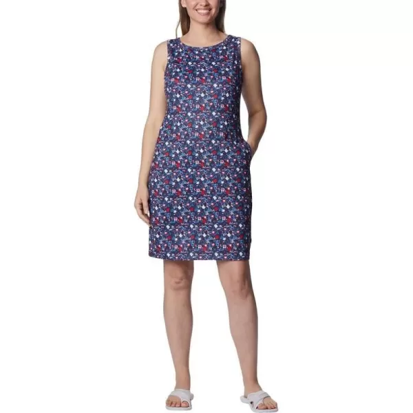 Columbia Womens Chill River Printed DressNocturnalMini Hibiscus