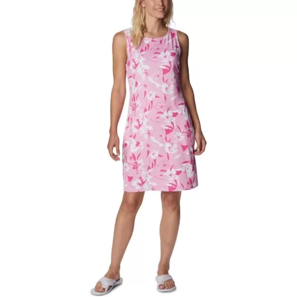 Columbia Womens Chill River Printed DressWild RosePop Flora Tonal