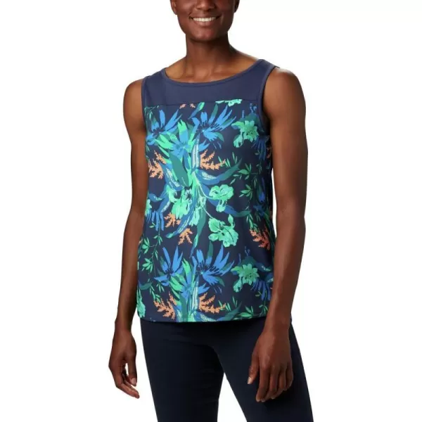 Columbia Womens Chill River TankNocturnalMagnolia Print