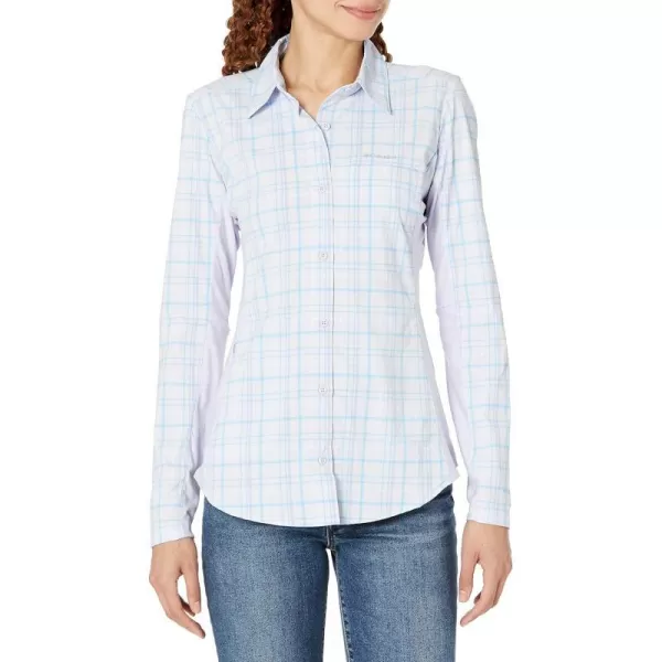 Columbia Womens Claudia Ridge Long Sleeve ShirtPurple TintOpen Field Plaid