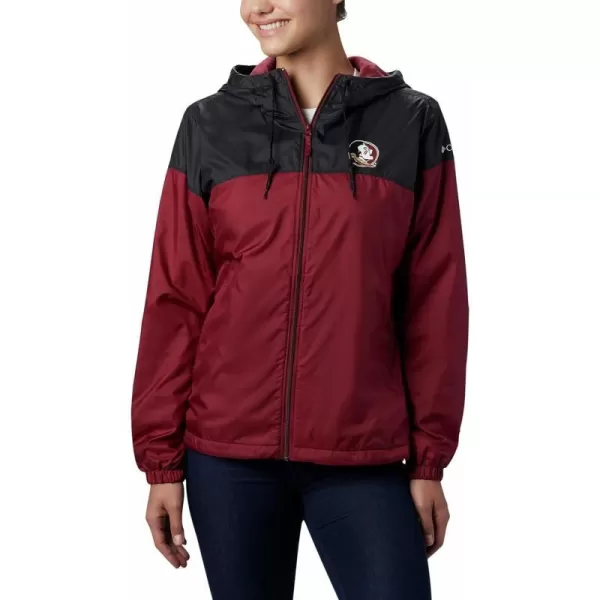 Columbia Womens Collegiate Flash Forward Lined JacketFsu  Black Cabernet