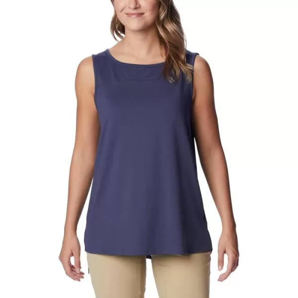 Columbia Womens Columbia Womens Chill River Tank Top Moisture Wicking Sun ProtectionNocturnal