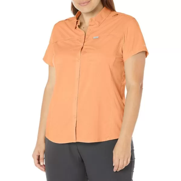 Columbia Womens Cool Release Short Sleeve WovenBright Nectar