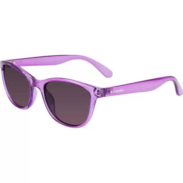 Columbia Womens Cove Dome Cat Eye SunglassesCrystal PlumPurple Gradient Lens