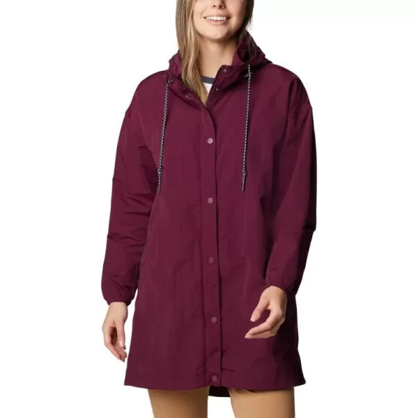 Columbia Womens Day Trippin Ii Long JacketMarionberry