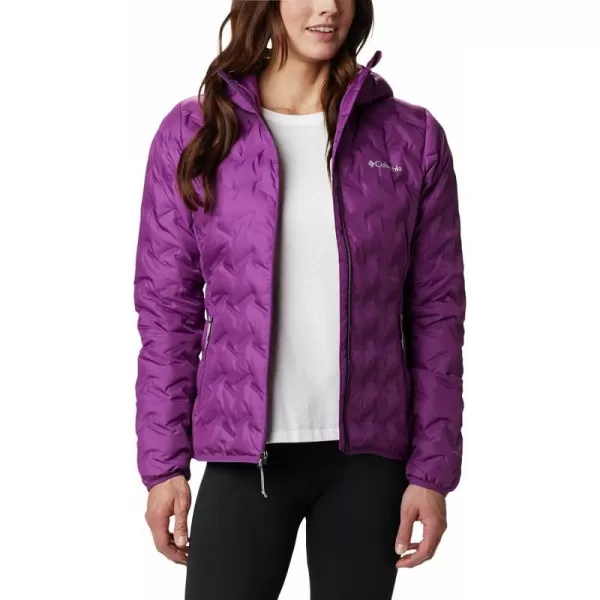 Columbia Womens Delta Ridge Down Hooded JacketPlum