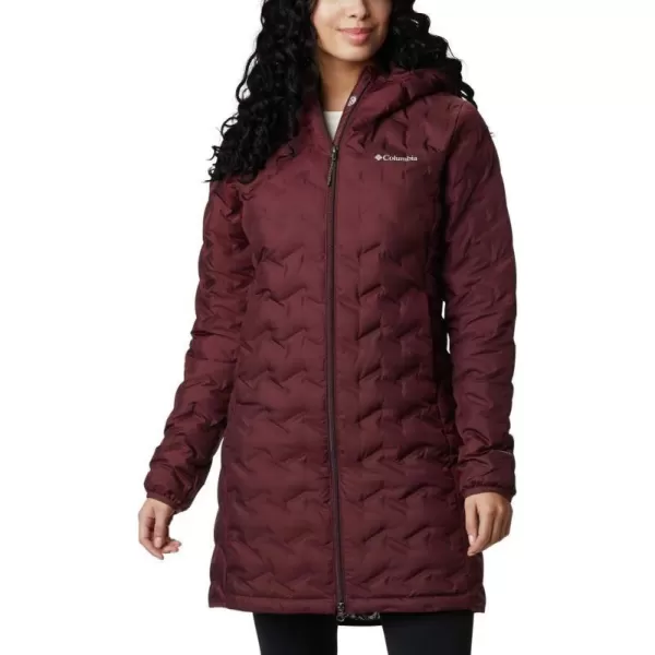 Columbia Womens Delta Ridge Long Down JacketMalbec