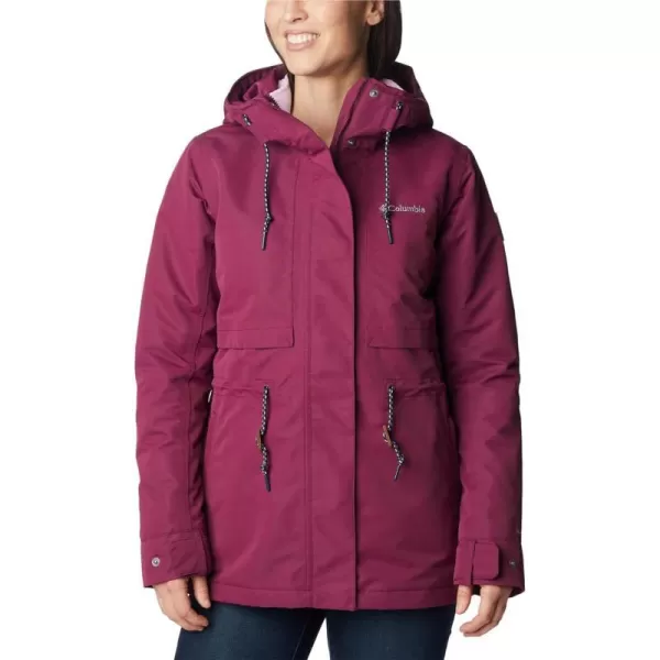 Columbia Womens Drop Ridge Interchange JacketMarionberry