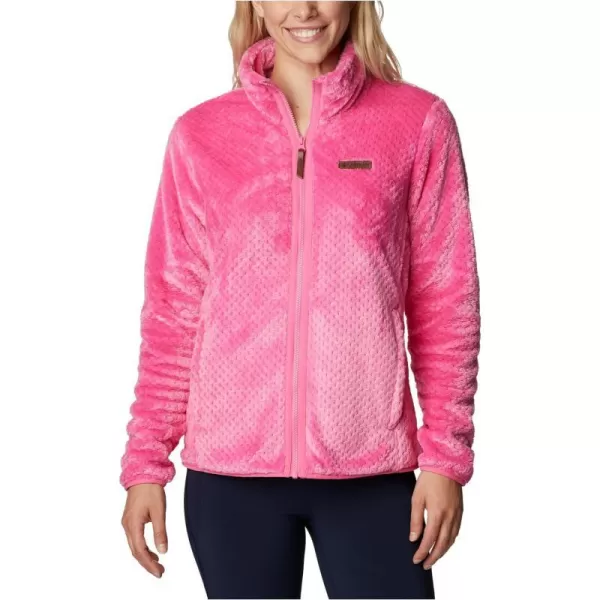 Columbia Womens Fire Side Ii Sherpa Full ZipWild Geranium