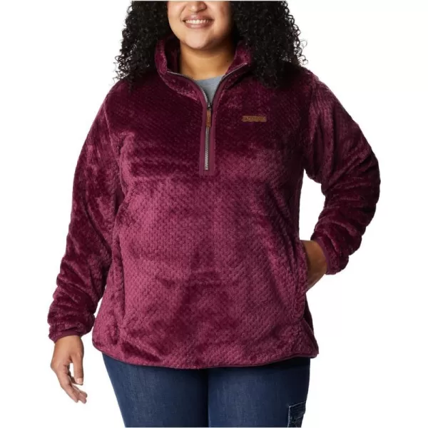 Columbia Womens Fire Side Sherpa 14 ZipMarionberry