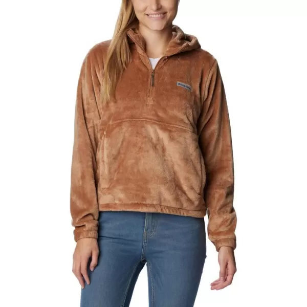 Columbia Womens Fireside Fleece HoodieCamel Brown