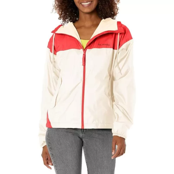 Columbia Womens Flash Challenger Lined WindbreakerChalkRed Lily