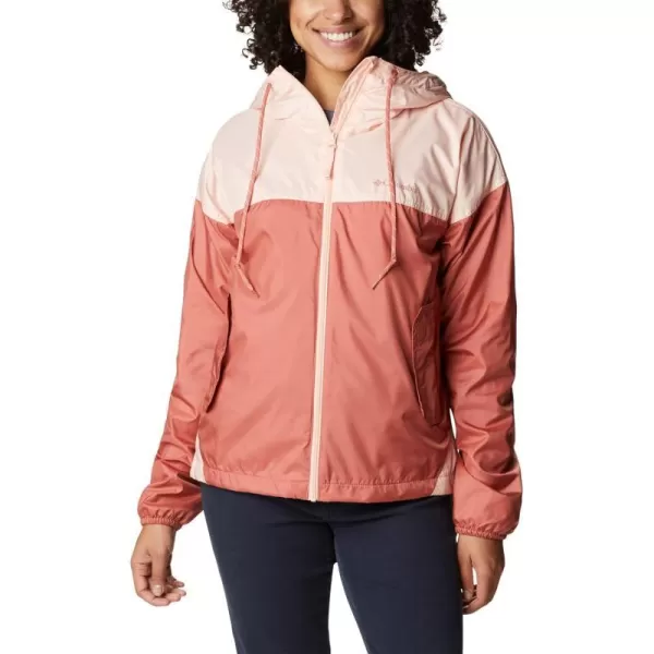 Columbia Womens Flash Challenger Lined WindbreakerDark CoralPeach Blossom