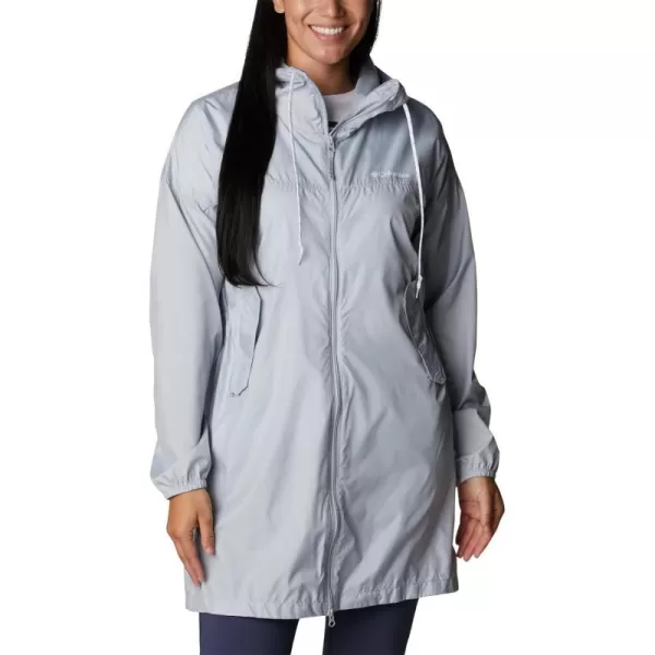 Columbia Womens Flash Challenger Long WindbreakerCirrus Grey