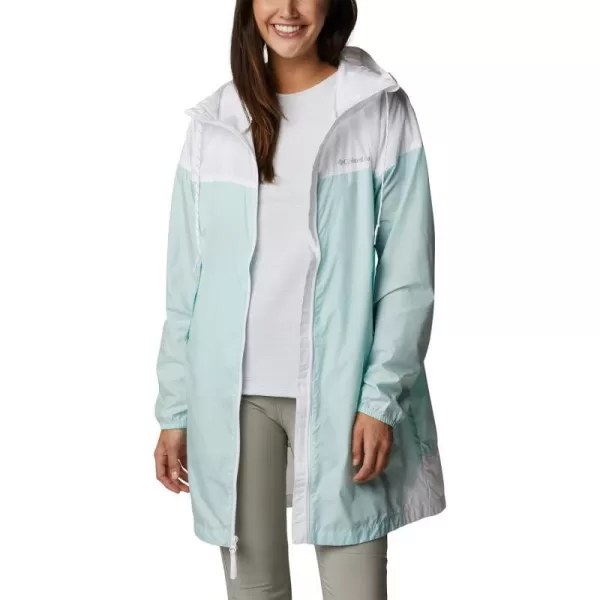 Columbia Womens Flash Challenger Long WindbreakerIcy MornWhite