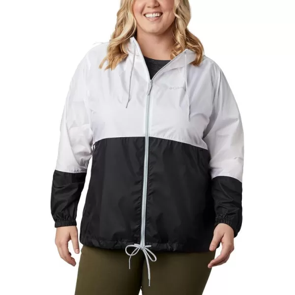 Columbia Womens Flash Forward WindbreakerWhiteBlack