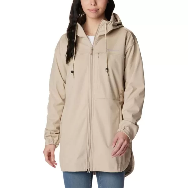 Columbia Womens Flora Park Softshell JacketAncient Fossil