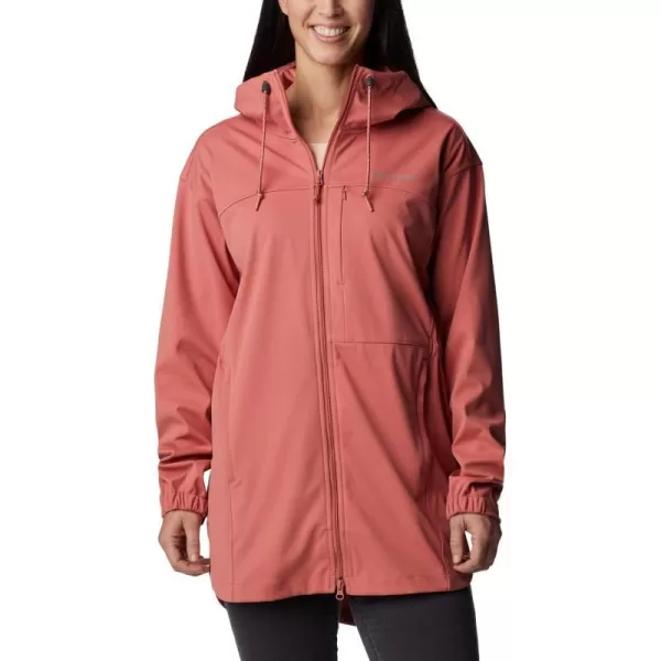 Columbia Womens Flora Park Softshell JacketDark Coral