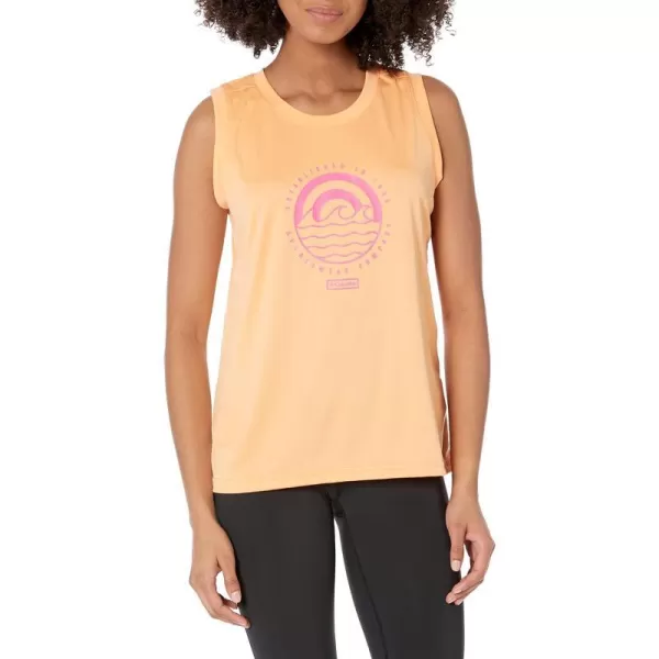 Columbia Womens Fork Stream Graphic TankPeachEstablished Waves Graphic