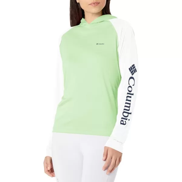 Columbia Womens Fork Stream Long Sleeve HoodieKey WestNocturnal Logo