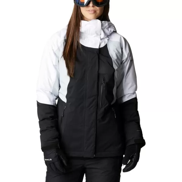 Columbia Womens Glacier View Insulated JacketBlackCirrus GreyWhite