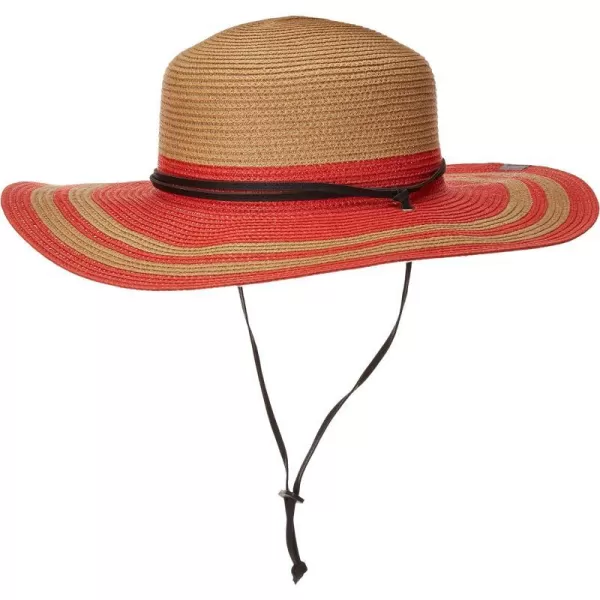 Columbia Womens Global Adventure Packable Hat IIStrawDark Coral