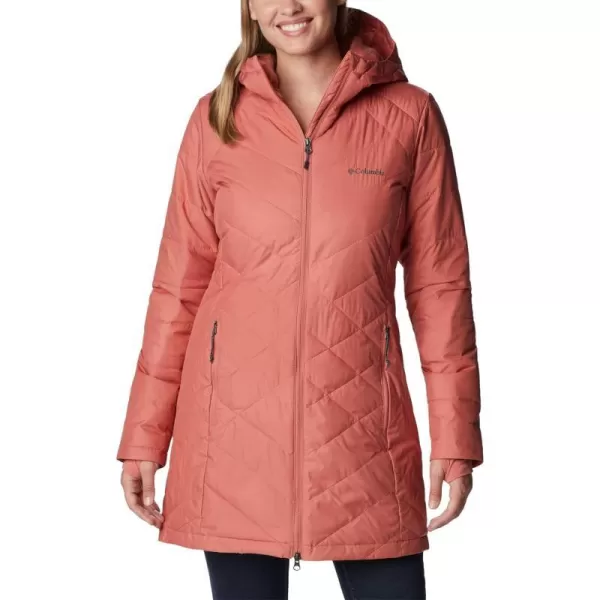 Columbia Womens Heavenly Long Hooded JacketDark Coral