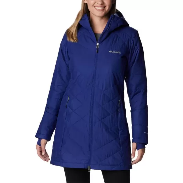 Columbia Womens Heavenly Long Hooded JacketDark Sapphire