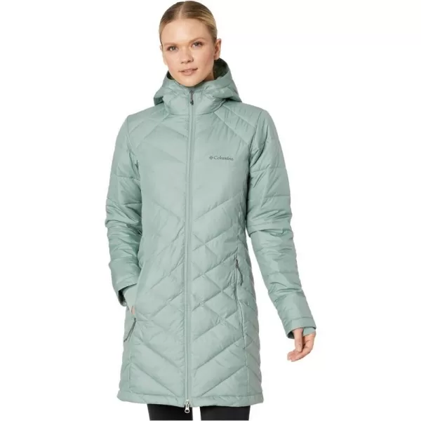 Columbia Womens Heavenly Long Hooded JacketLight Lichen