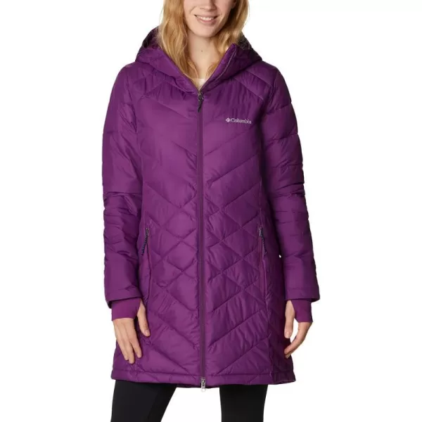 Columbia Womens Heavenly Long Hooded JacketPlum